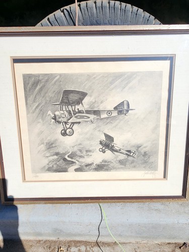 SIGNED John Kelly WW II War Airplane Art /200 Amazing - Picture 1 of 7
