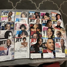 Jet Magazine 23 Issue Lot 2012 Obama, Whitney, Magic, Janet, Spike, TI. Spike Le