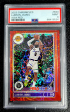 2022 PSA 9 MINT LEBRON JAMES RED ASIA PRIZM SP /48 CHRONICLES G6375