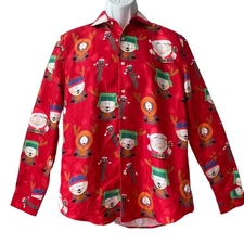 South Park Mr Hanky the Christmas Pooh Dress Shirt Size Large 16-16.5