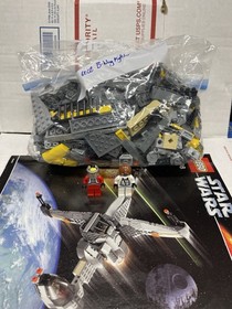 Lego 6208 B-Wing Fighter Star Wars 100% Complete w/ Minifigs & Instructions