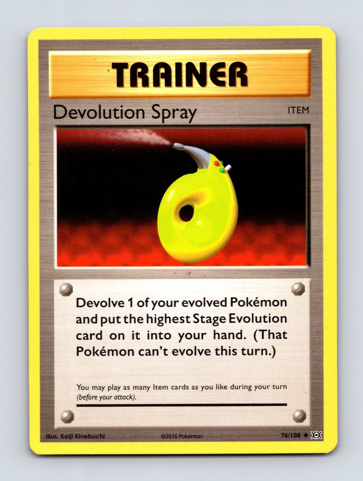 DEVOLUTION SPRAY 76/108 UNCOMMON EVOLUTIONS POKEMON MP
