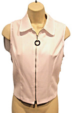 NWT VINTAGE frederick's of hollywood zip front top made in USA size 9/10