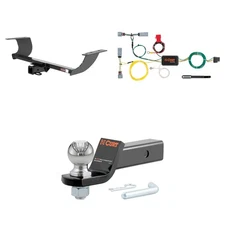 CURT Trailer Hitch Tow Package Receiver, Wiring Harness, 45041 Ball Mount 13093