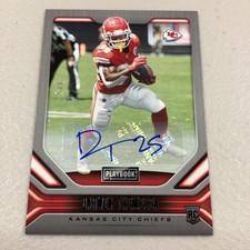 2019 Panini Playbook Darwin Thompson Rookie Auto 4/5 #181 Kansas City Chiefs!