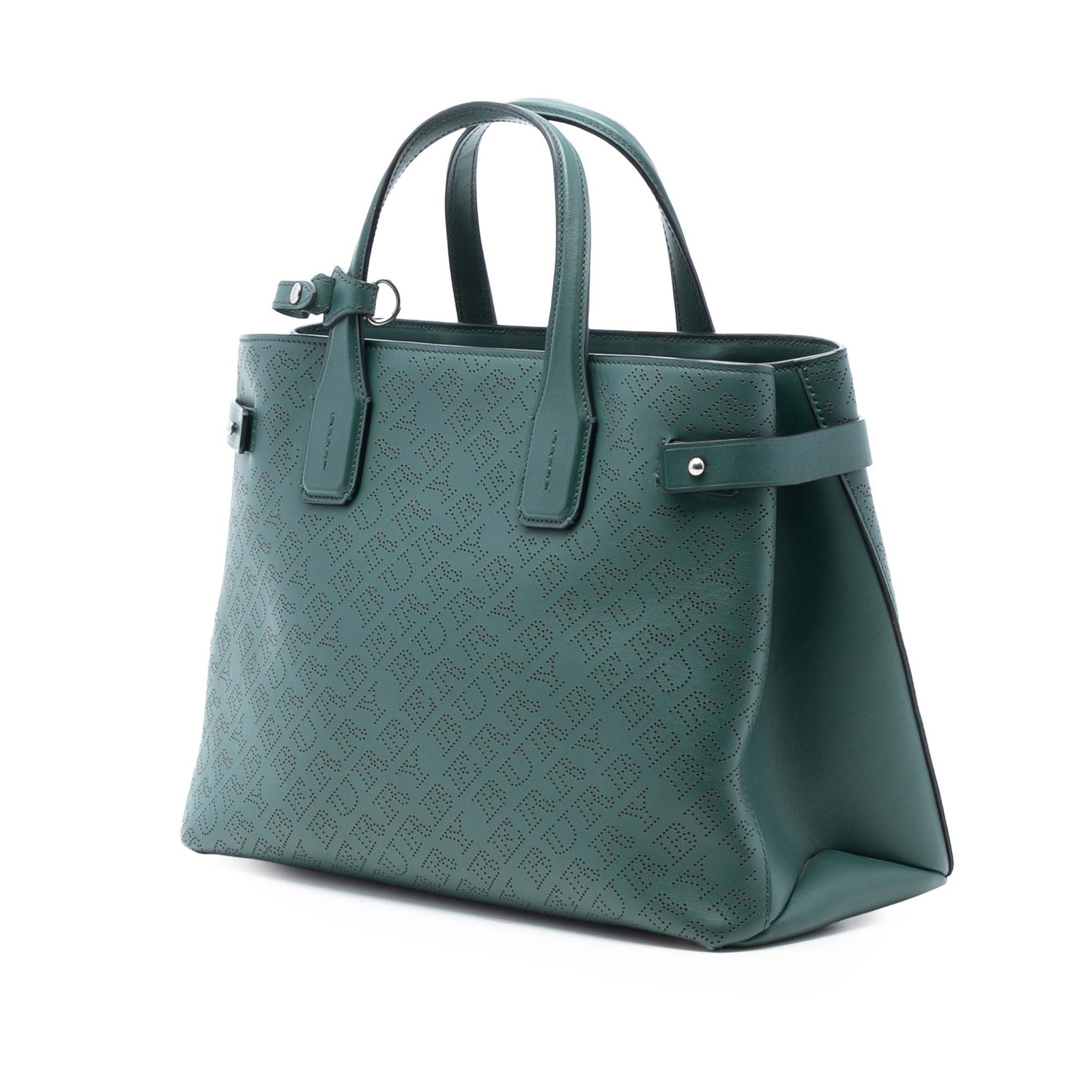 Authenticated Burberry Medium Perforated Leather … - image 2