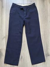 Vintage Yves Saint Laurent Suit Trousers Pants Dark Navy Blue Mens YSL