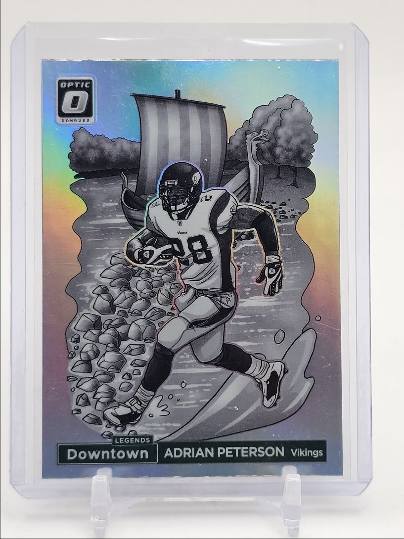 ADRIAN PETERSON 2024 DONRUSS OPTIC LEGENDS DOWNTOWN SSP Q6145