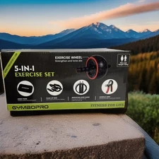 🔥Gymbopro 5 In 1 Exercise Set Fitness For Life Wheel