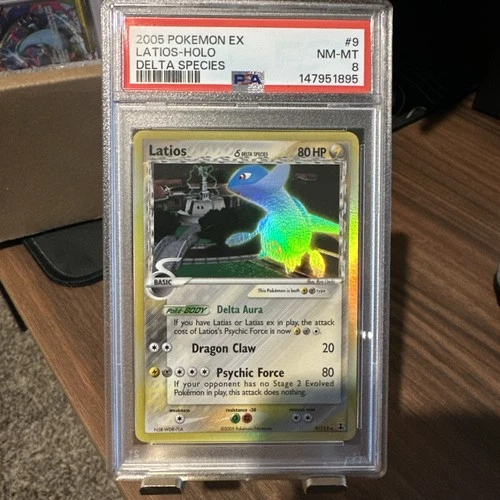 2005 Pokemon Ex Delta Species #9/113 Latios δ Holo PSA 8 NM-MT