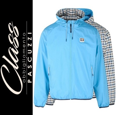 Aquascutum Active - Badge Reversible Sailor Jacket Waterproof JK017 (Avio)