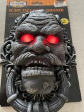Rite Aid Home Scary Face Talking & Lights & Moves -Door Knocker Halloween MOC