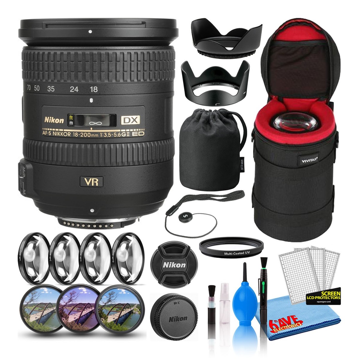 Nikon AF-S DX NIKKOR 18-200mm f/3.5-5.6G ED VR II Lens for sale