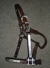 NEW Weanling Leather Silver Show Halter  Western Horse Tack