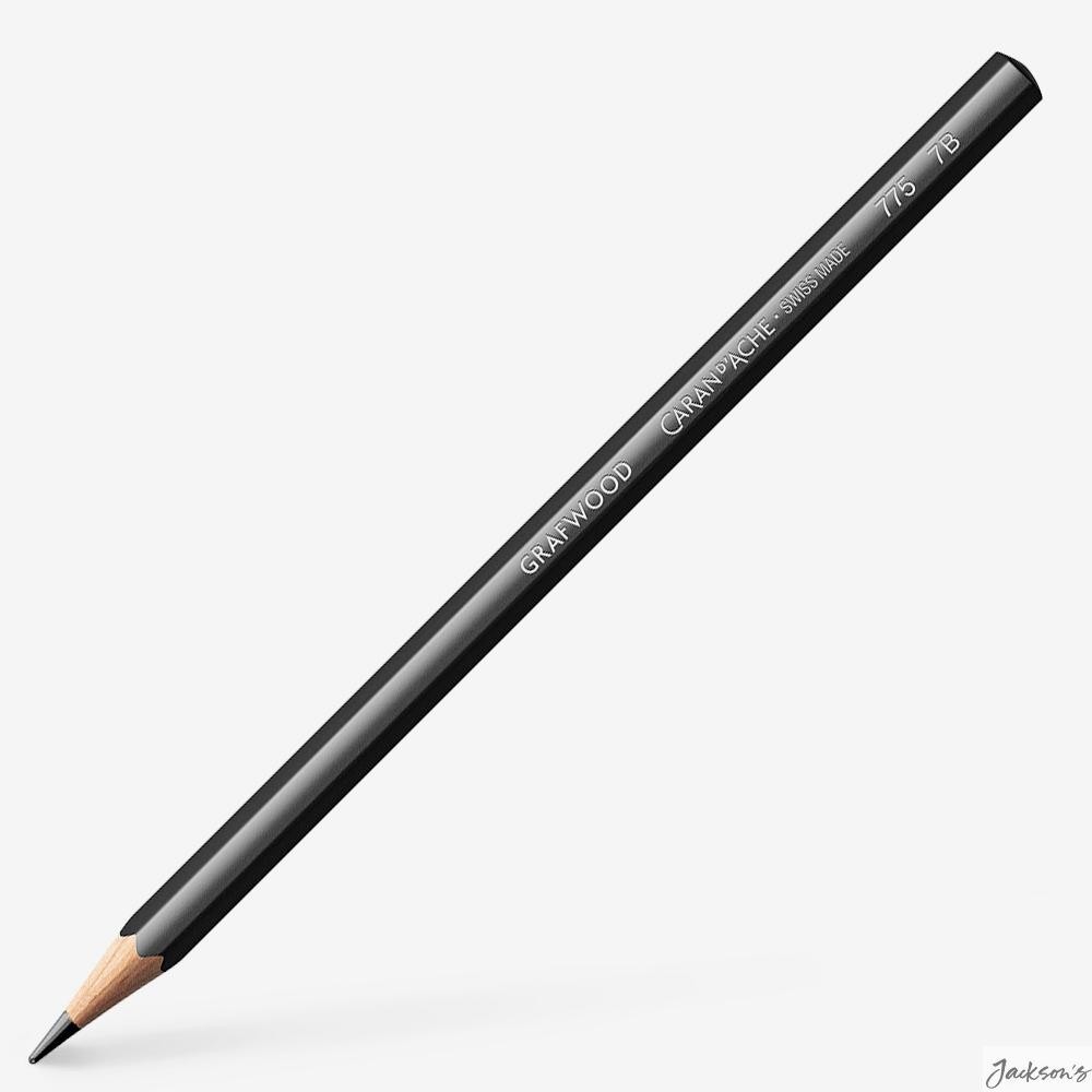 Caran d'Ache Grafwood Graphite Pencil Swiss Wood 7B Drawing Sketching