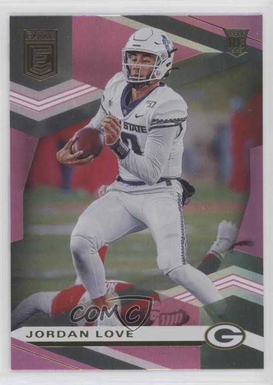 2020 Panini Donruss Elite Rookies Pink Jordan Love #126 fm0