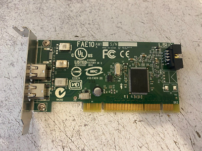 Dell J886H 1394 Dual Port FireWire Low Profile PCI Card FAE10