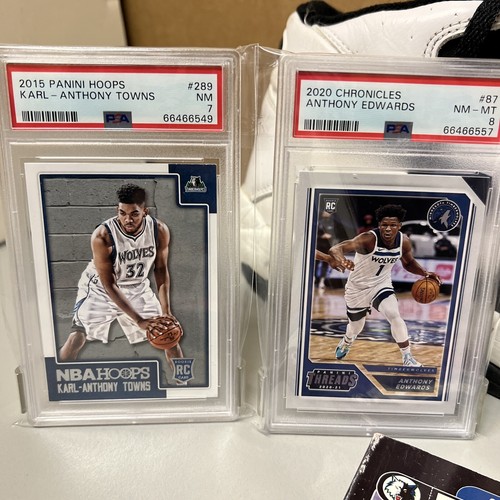 Minnesota Timberwolves SIGNED LOT Game Worn Shoe Bobble McFarlane Ant Kat RC PSA - Picture 15 of 19