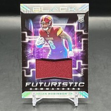 2022 Panini Black #FUT-BRO Brian Robinson Jr. Rookie Patch #/99 Futuristic SP KL