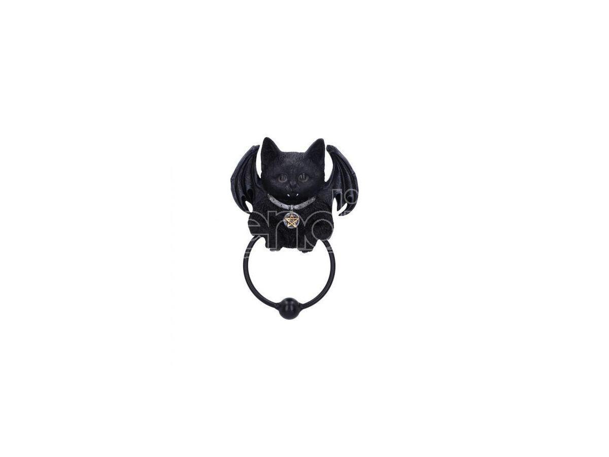 VAMPUSS BLACK BAT CAT DOOR KNOCKER ACCESSORI NEMESIS NOW