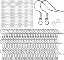 120Pcs/60Pais Earring Hooks for Jewelry Making Kit Supplies