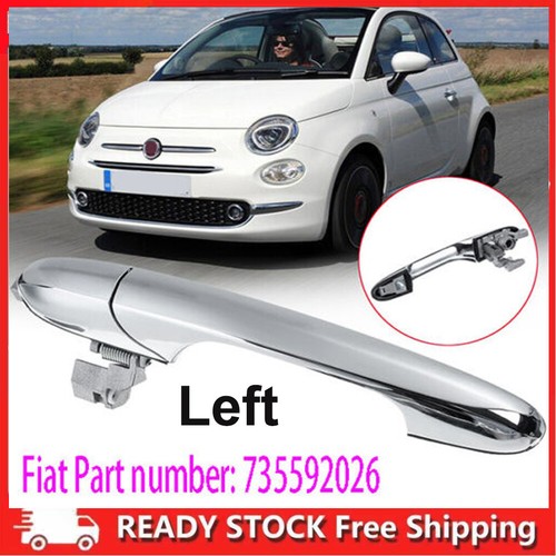 Chrome Replacement For Fiat 500 Door Handle Hinge Repair Kit Left