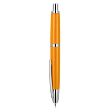 Jinhao 10 Press Retractable Fountain Pen EF/F Nib Orange with Silver Clip