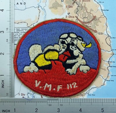 Patch , Marine Fighter Attack Squadron 112 , GUADALCANAL , t9-150