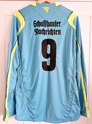 #9 Noszona na mecz koszulka wyjazdowa FC Schaffhausen 2008-09 Jako rzadka Szwajcaria Santana - Zdjęcie 1 z 9