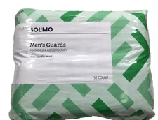 Solimo Incontinence Guards for Men,Max Absorbency, 104 Ct, 2 Pks of 52 Size Fits