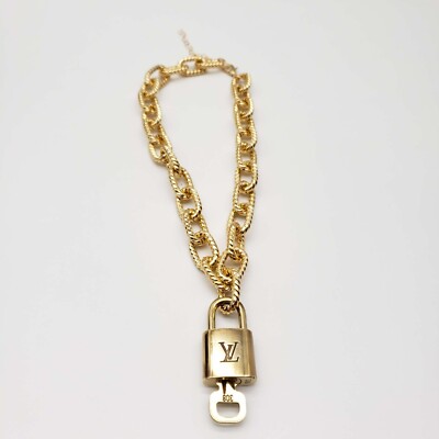 100% Auth Louis Vuitton Lock & Key with Unbranded Gold Plated