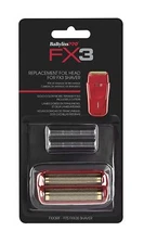 BaBylissPRO Red Replacement Foil Head & Cutters For  FX3 Shaver  | FXX3RF