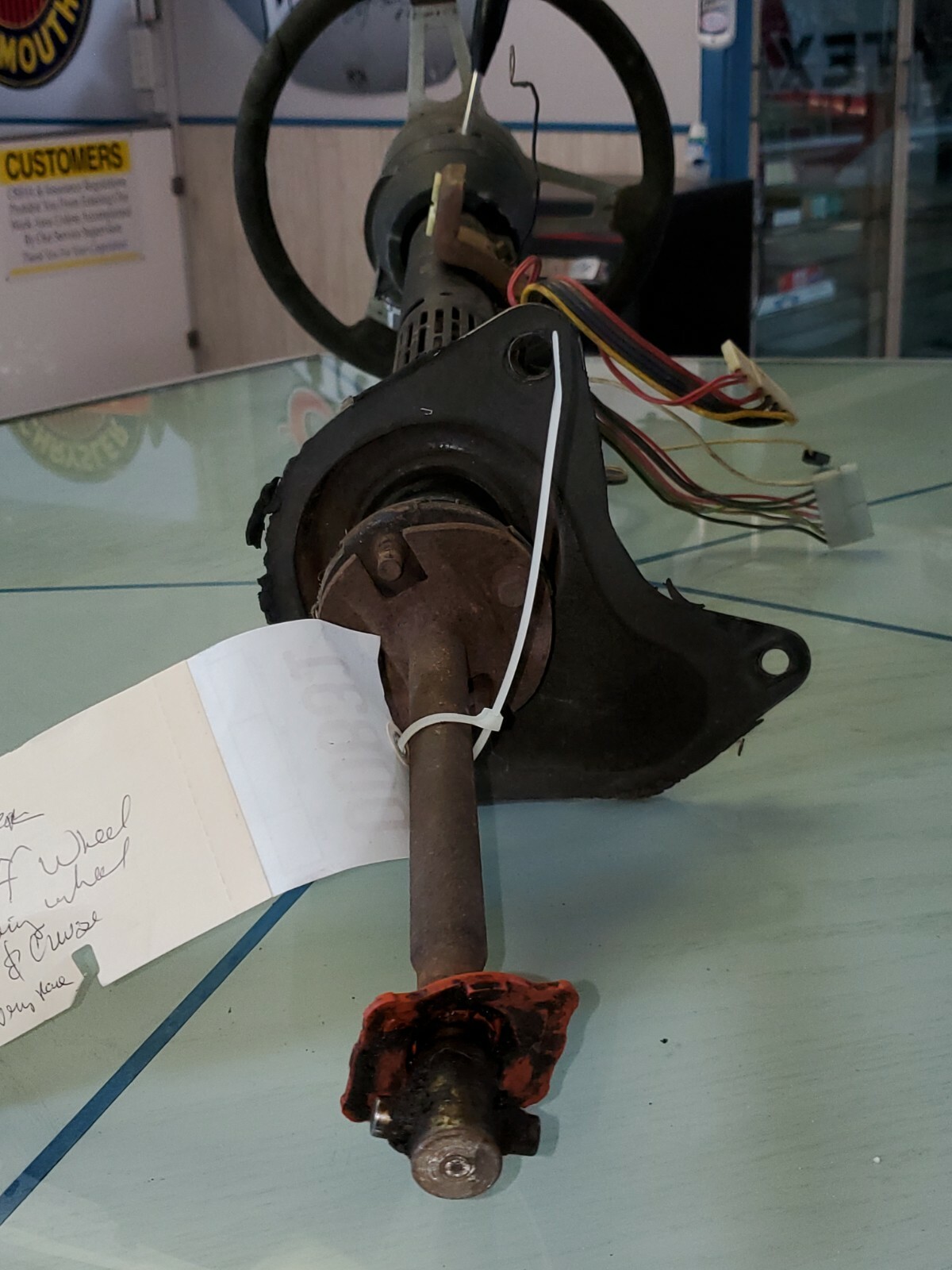 1971 Dodge Charger Steering Column Complete W/ Tuff Wheel, Cruise Cntrl ...