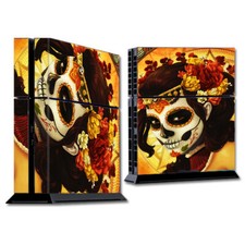 PS Playstation console skins decals wrap - Skull Girl Dia de Los Muertos Paint