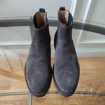 Vince Mens Carmine Sport Suede Chelsea Boots Graphite Men display picture 1