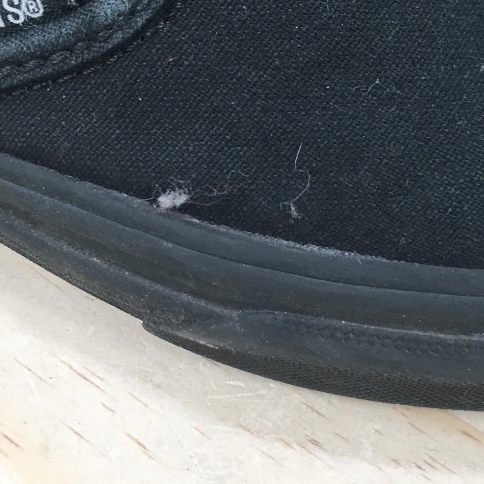 Vans Zapatos Niños 3 Old Skool Tenis Sin Cordones Negro Lona Comodidad Parte Superior Baja 721278 Foto 4 de 4