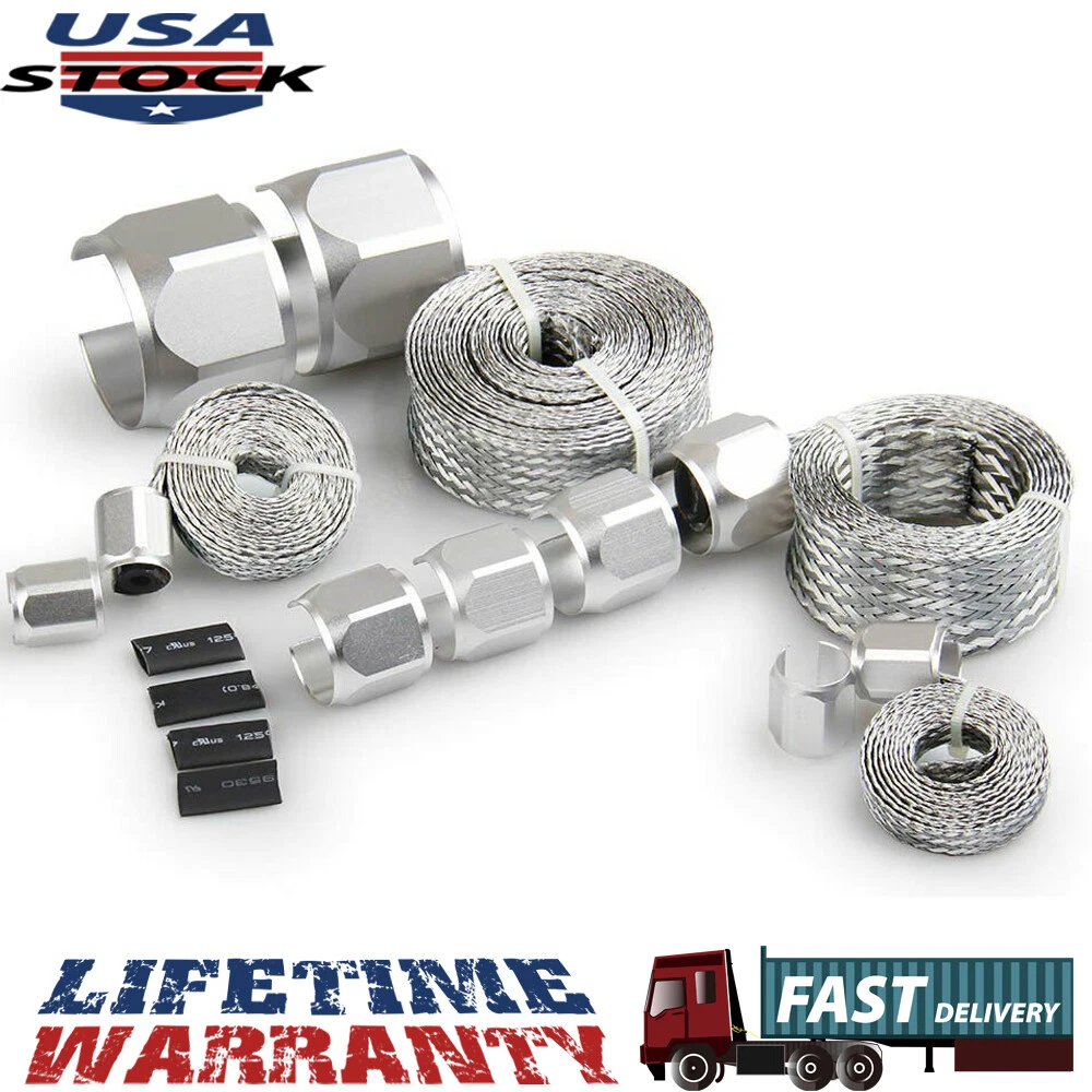 Stainless Steel Braided Hose Heat Wrap Shield Sleeve For Car Wire Heat  Shield | eBay