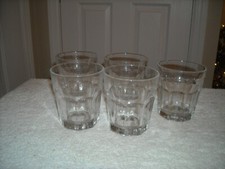 Vintage set of 5 Glasses, Good Condition.