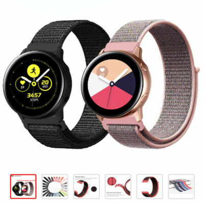 Samsung Galaxy Watch Active Band Woven Nylon Sport Loop
