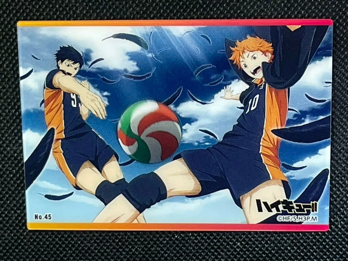 1 pcs Anime Haikyuu!! Figure Name Cards Hinata Shoyo Kageyama