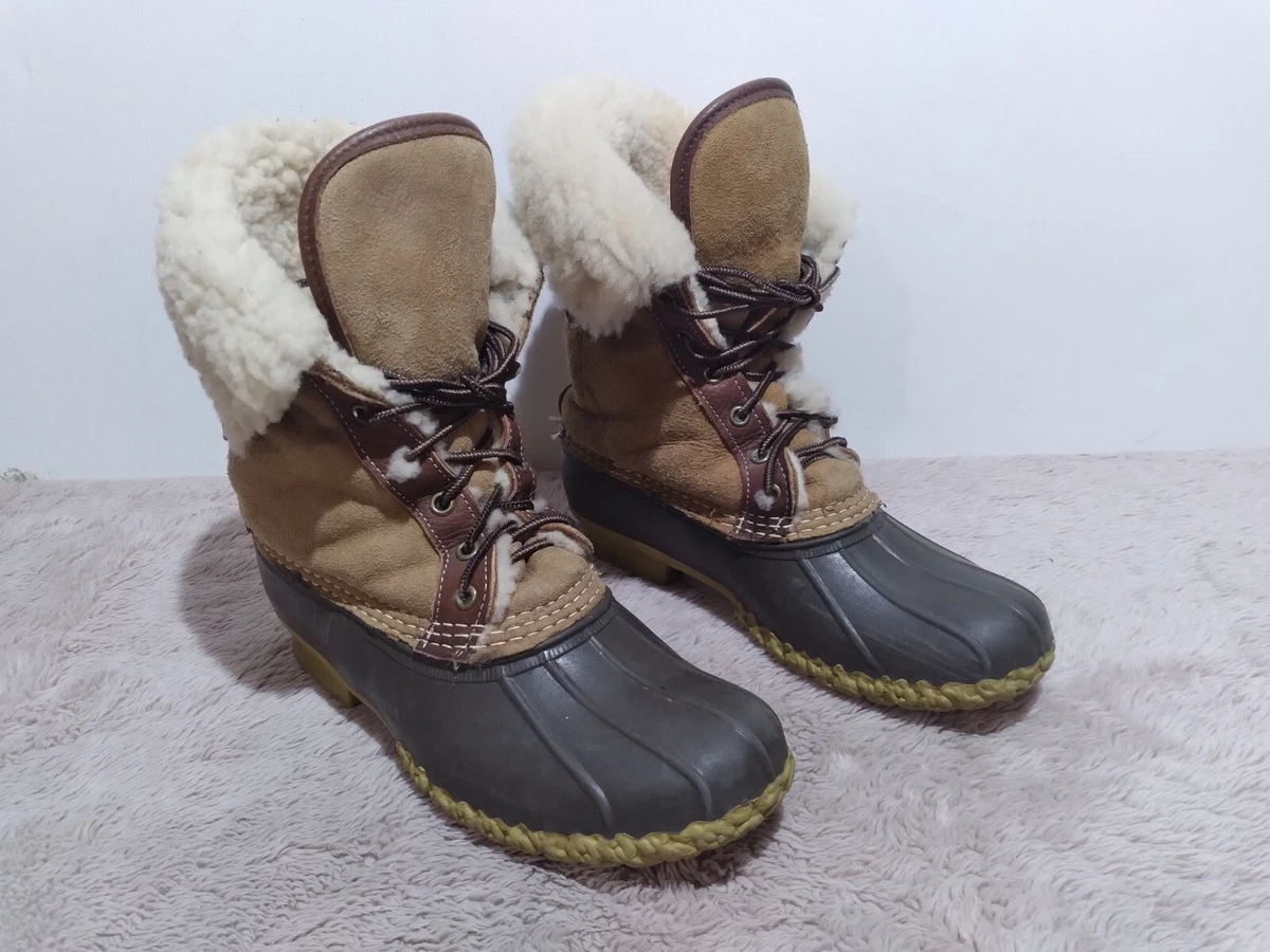 Ll bean shop shearling duck boots