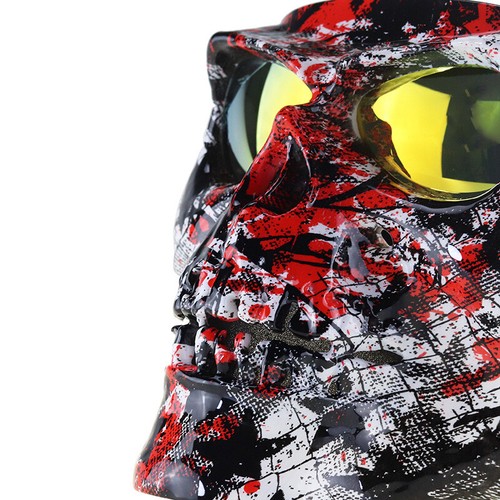 Protector táctico protector máscara facial completa cráneo seguridad paintball airsoft gafas - Imagen 8 de 24
