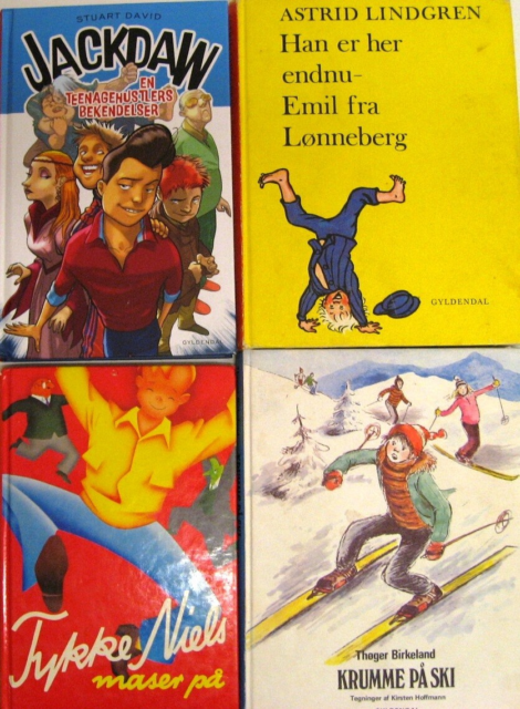 4 populære børnebøger, Se bogliste, Her sælges 4 populære…