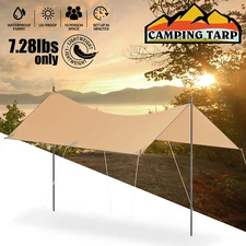 Portable Camping Tent Trap Picnic Sun Shelter Hammock Rain Fly Waterproof Canopy