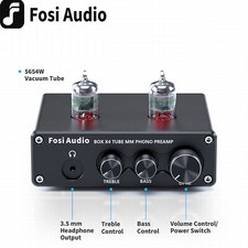 Fosi Audio Box X4 Phono Vorverstärker Phonovorstufe Stereo Tube HiFi MM Preamp