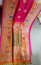 Brand New Gadwal Bridal/Wedding Pattu Saree 100% Pure Silk Mark Certified Sari