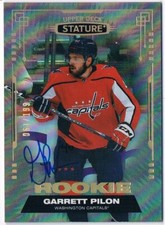 2021-22 UPPER DECK STATURE ROOKIE AUTO GARRETT PILON 061/199 WASHINGTON CAPITALS
