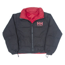 Helly Hansen Reversible Cropped Womens Puffer Coat Black Xs
