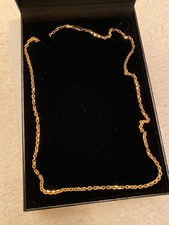 14 KT CHAIN NECKLACE ROLO 22" LENGTH .125? WIDTH GRAM WEIGHT 12.61 LADIES / MENS