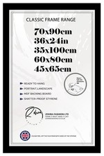 70x90cm 36x24 35x100 60x80 45x65 poster frames Mdf Wood Jigsaw Puzzle Matt Black